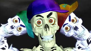 ACHMED the Dead Terrorist & his BREAKDANCE SKELETONS -- Funny Animated Remix Clip (RECREATION)