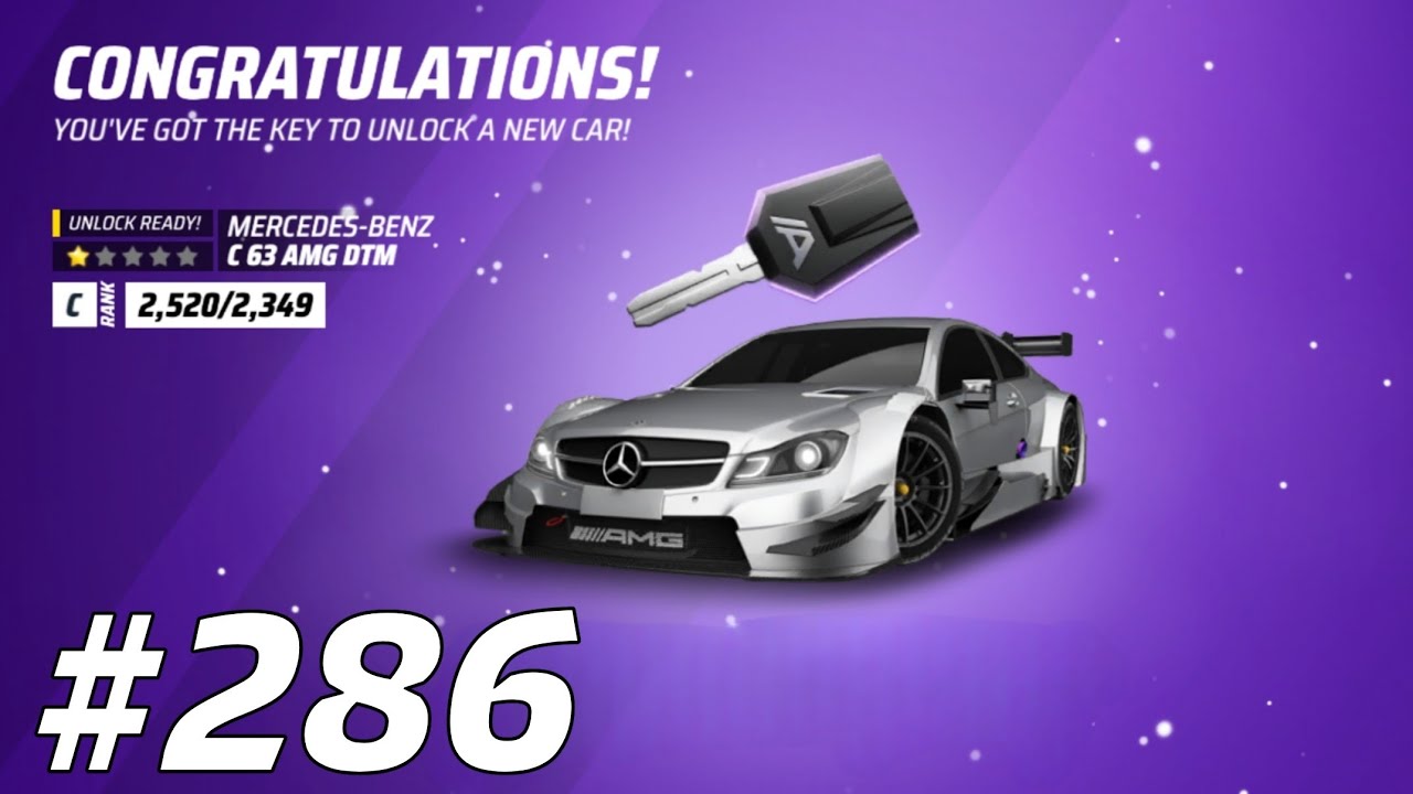 Asphalt 9 Legends Unite Mercedes Benz C-63 DTM Grand Prix GP Touch Drive Key Claiming Key Packs