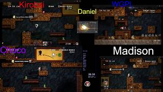 Spelunky ASO Races 5 Player Insanity | Kiwi, WGPL, Madison, Daniel
