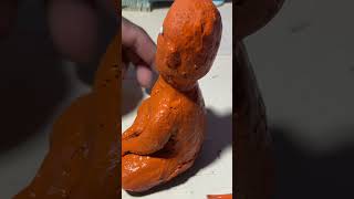 EASY CLAY HUMAN SCULPTURE | BEGINNER CLAY ART#viral