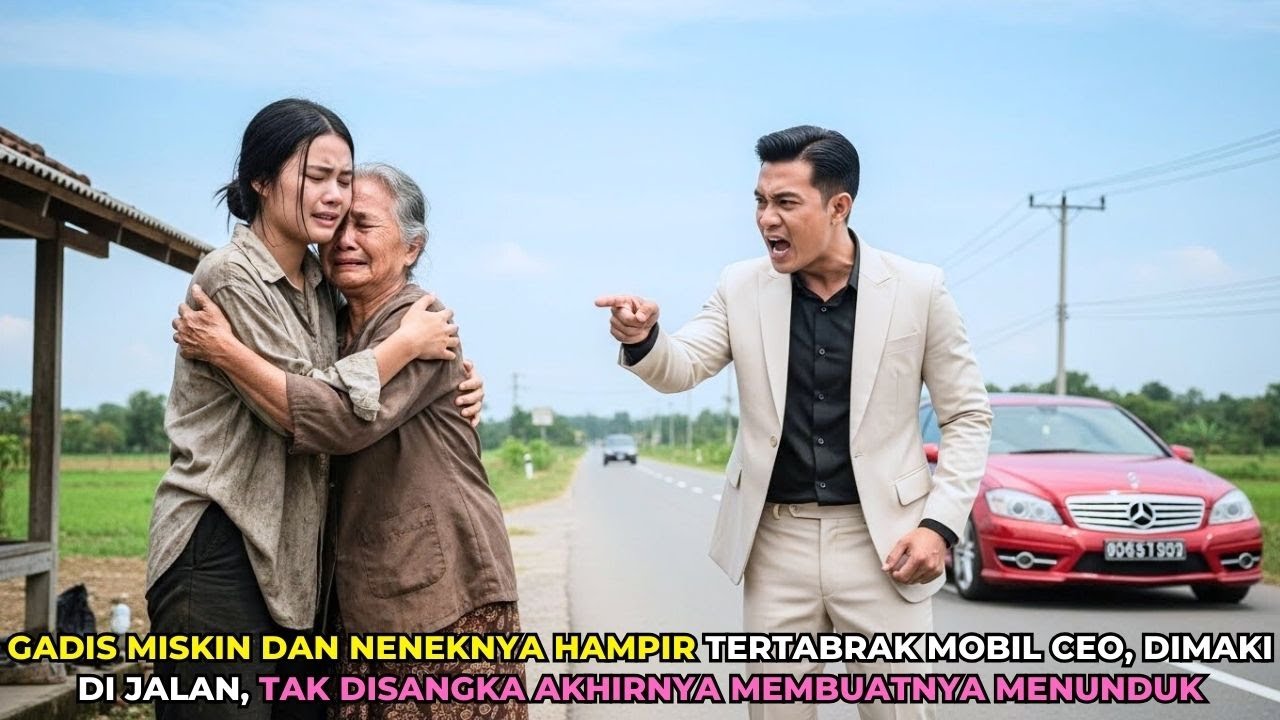 Gadis Miskin & Neneknya Hampir Tertabrak Mobil CEO, Dimaki di Jalan, Akhirnya TAK TERDUGA