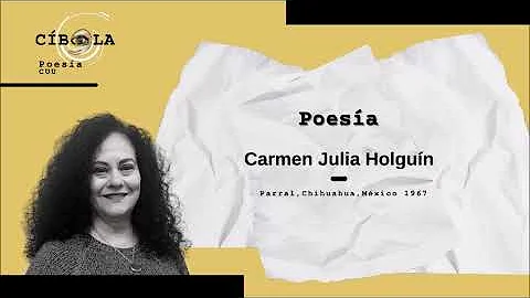 Poema de Carmen Julia Holgun "Plegaria".