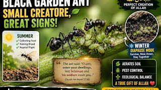Black Garden Ant – The Tiny Miracle of Allah | Amazing Facts About Ants in Islam