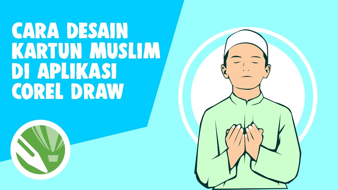  Cara  mudah desain  Kartun Muslim di  Aplikasi Corel Draw  