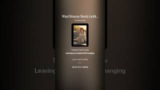 Wind Returns Slowly (with Lyrics)