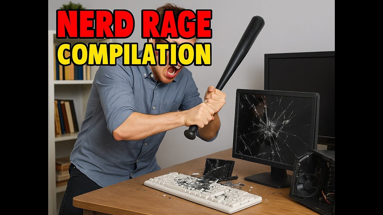 Nerd Rage Compilation ,Yelling, Destroying computer - YouTube Nerd Rage Compilation ,Yelling, Destroying computer - YouTube