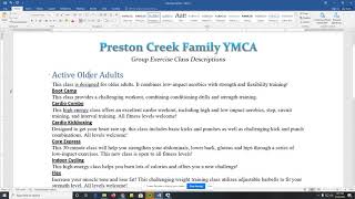 Word Chapter 3 Part 2 Fonts and Sizes