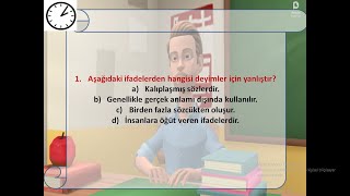 4.Sınıf Türkçe Atasözleri ve Deyimler Konusu Test