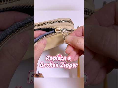 Quick Fix Use a Paper Clip to Replace a Broken Zipper Pull #tricks #tips #trending