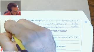 5.5 - Triangle Inequality Theorem and Ordering Sides and Angles
