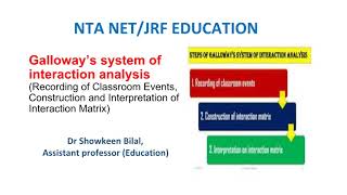 Galloway’s system of interaction analysis (Recording, Construction & Interpretation of Interaction)