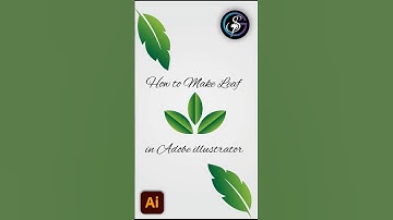 How to Make Leaf in Illustrator - Graphics Design Tutorial for Beginners #illustrator #graphicdesign