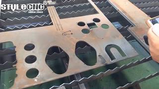 CNC plasma cutter with drilling hole function