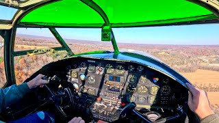 (4K POV) B-25 Mitchell | Formation Flying & Low Passes | Tri-State Warbird Museum