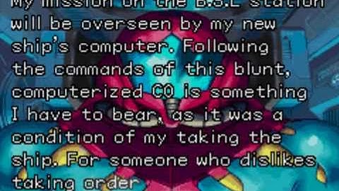 Metroid Fusion (GBA) Playthrough Intro