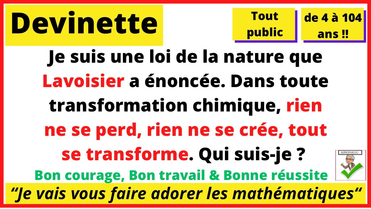 🧪 Les énigmes scientifiques du père de la chimie moderne ! - YouTube