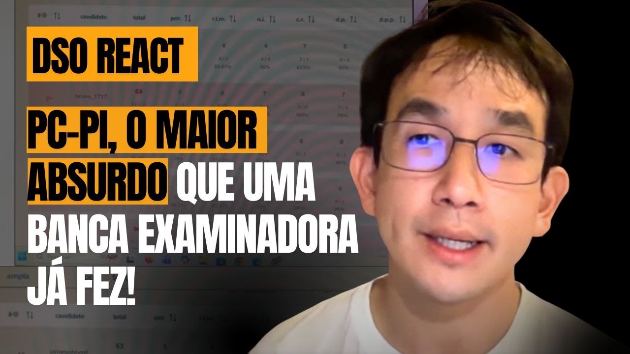🚨 DSO React - PC-PI: O maior absurdo que uma banca examinadora já fez!