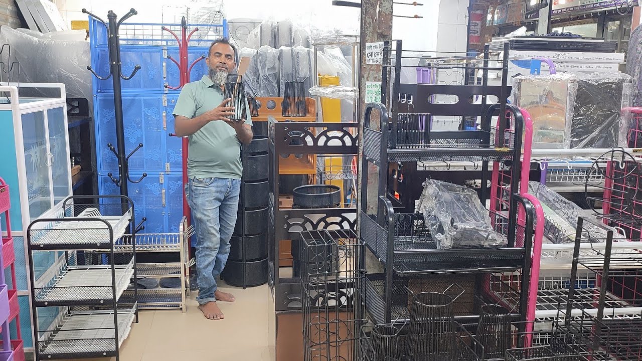 সরাসরি পাইকারি দামে রান্নাঘরের ছোট বড় মাঝারি সাইজের সকল ধরনের কিচেন রেক এর কালেকশন//kitchen rack 