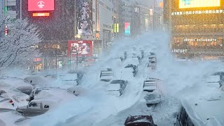 Millions of tons of snow fell in Japan! Cities are paralyzed after snowstorm in Hokkaido