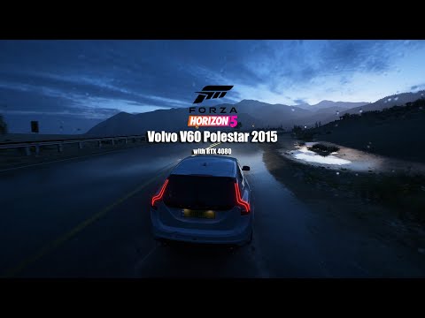 Forza Horizon 5 - Volvo V60 Polestar 2015 - RTX 4080 (4K-60FPS) Rainy Weather Driving