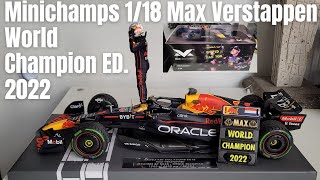Minichamps 1/18 Max Verstappen World Champion Ed. 2022