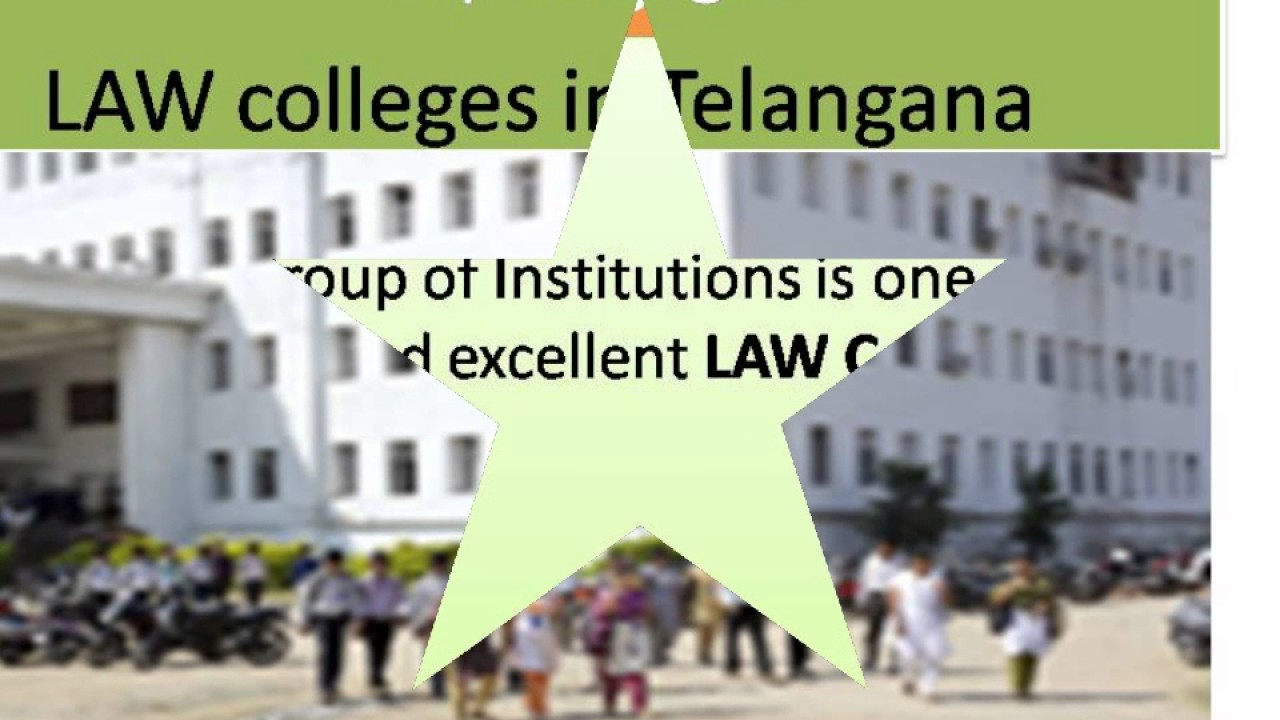 LAW colleges in Telangana YouTube