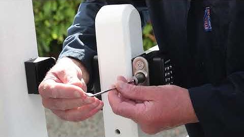 How to install the Gatemaster Surface Fixed Digital Lock