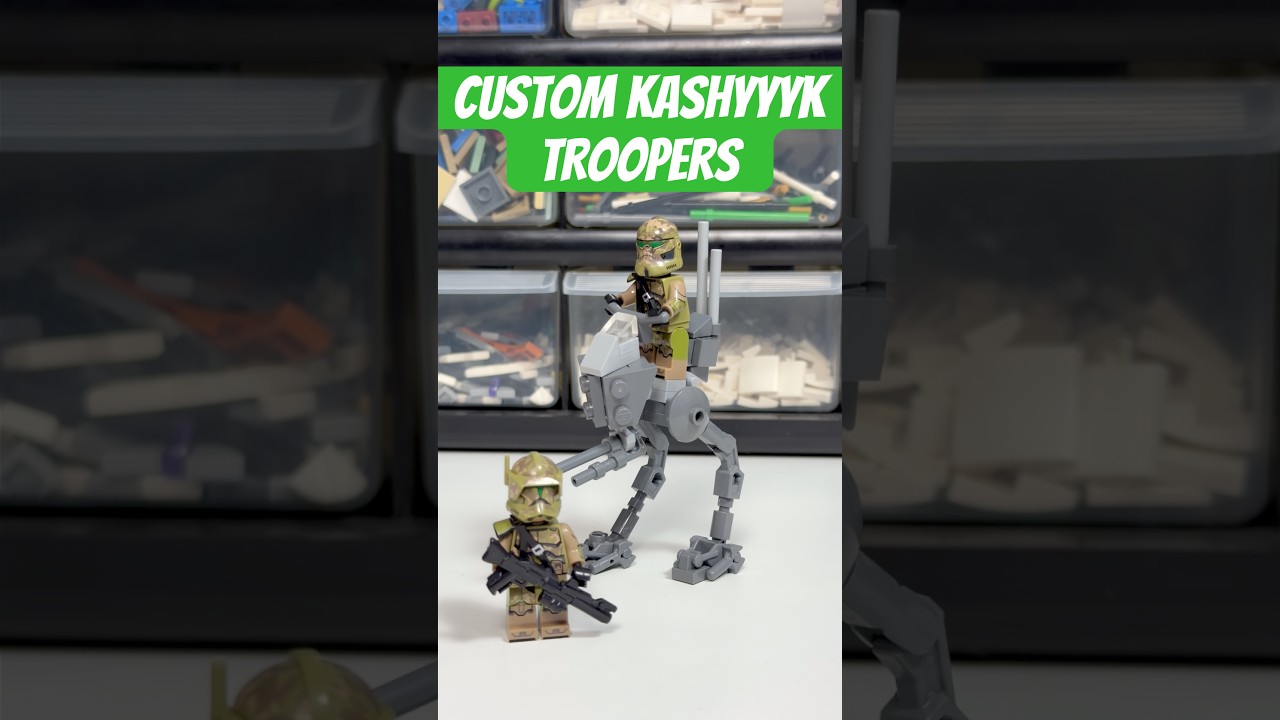 Custom Kashyyyk Clone Troopers are PERFECT for Army Building! #starwars #clonewars #legostarwars