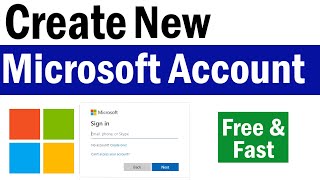 How To Create a New Microsoft Account |  Microsoft Account | How To Create Microsoft Account 2023
