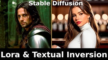 Como usar Textual inversion y loras en stable diffusion 🤖🖌️