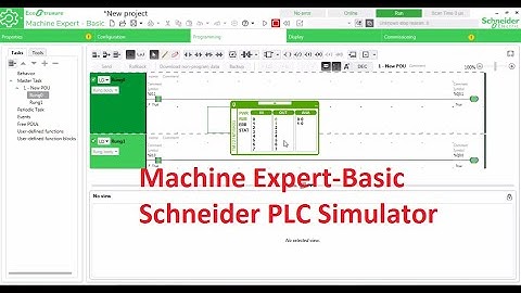 GETTING STARTED WITH SCHNEIDER ELECTRIC PLC MACHINE EXPERT-BASIC  SIMULATOR STEP-BY-STEP