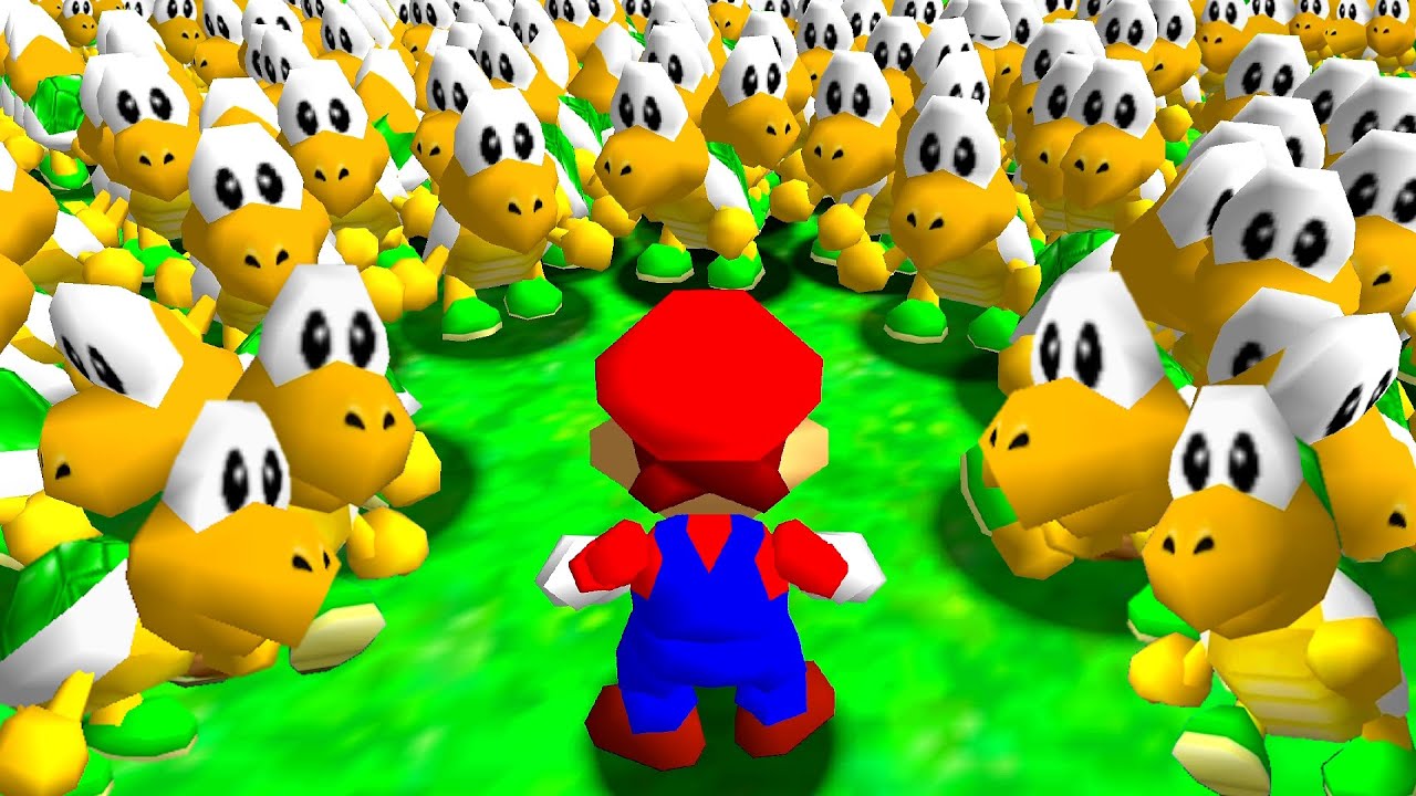 Mario vs 100 Koopas