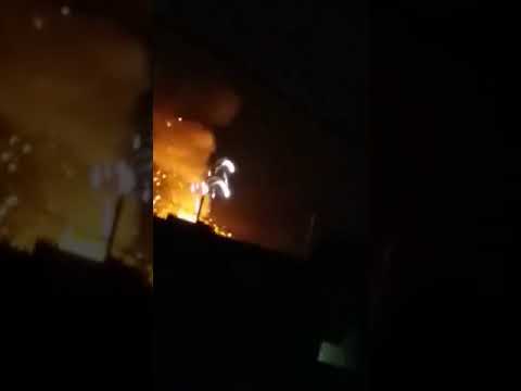 الضربة الأسرائيلية على مدينة السلمية