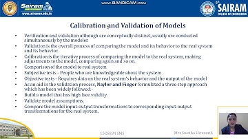 Lecture video_15834_Module 5_Verification of simulation models_Swetha Hiremath