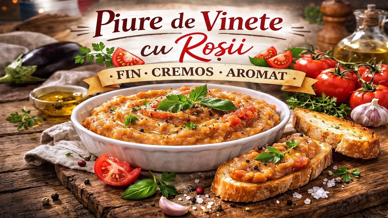 Transformă vinetele în ceva WOW! Piure fin cu roșii, plin de aromă