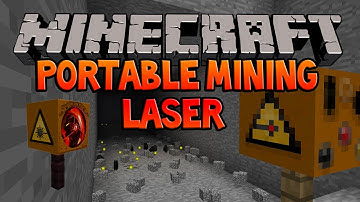 Minecraft: PORTABLE MINING LASER!! [1.6] Minecraft Mod Spotlight (Quick And Easy Way To Mine)