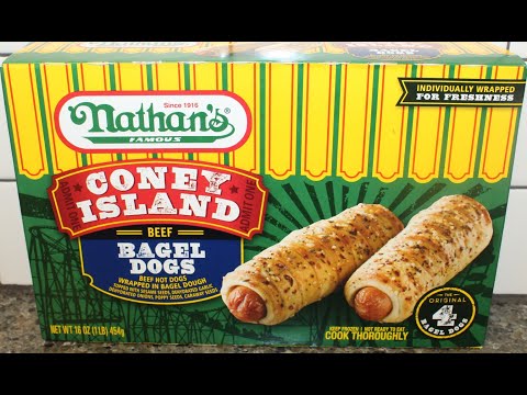 Nathan’s Famous Coney Island Beef Bagel Dogs Review hqdefault