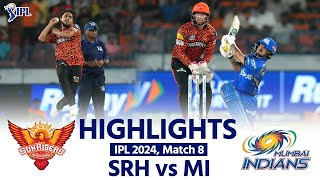 MI VS SRH MATCH HIGHLIGHT || Abhishek Sharma|| HEAD|| IPL 2024