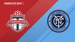 Match Highlights: Toronto FC vs New York City FC  March 29, 2019