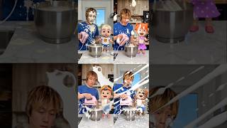 I laugh when I make a mess while cooking.sushininja funny video😂😂😂#funny#comedy#cat#anime#shorts