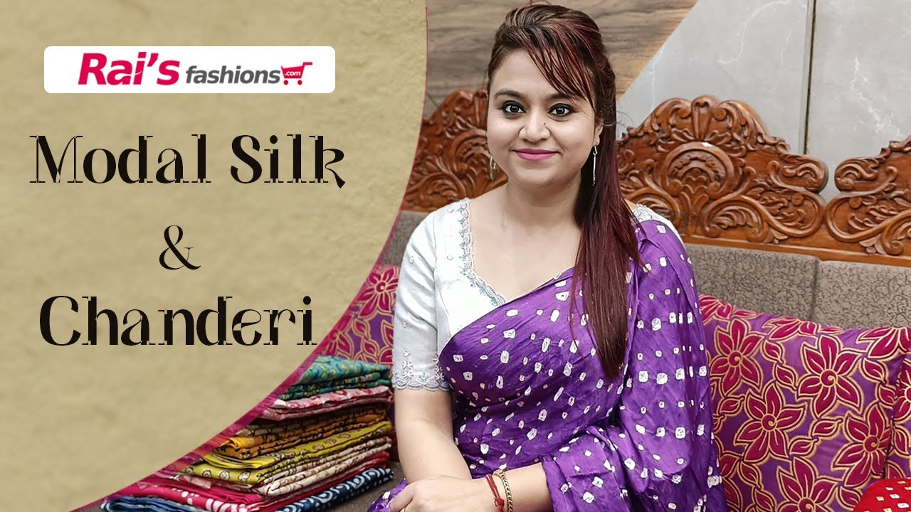 Modal Silk And Chanderi Silk Sarees Collection (02LYB)