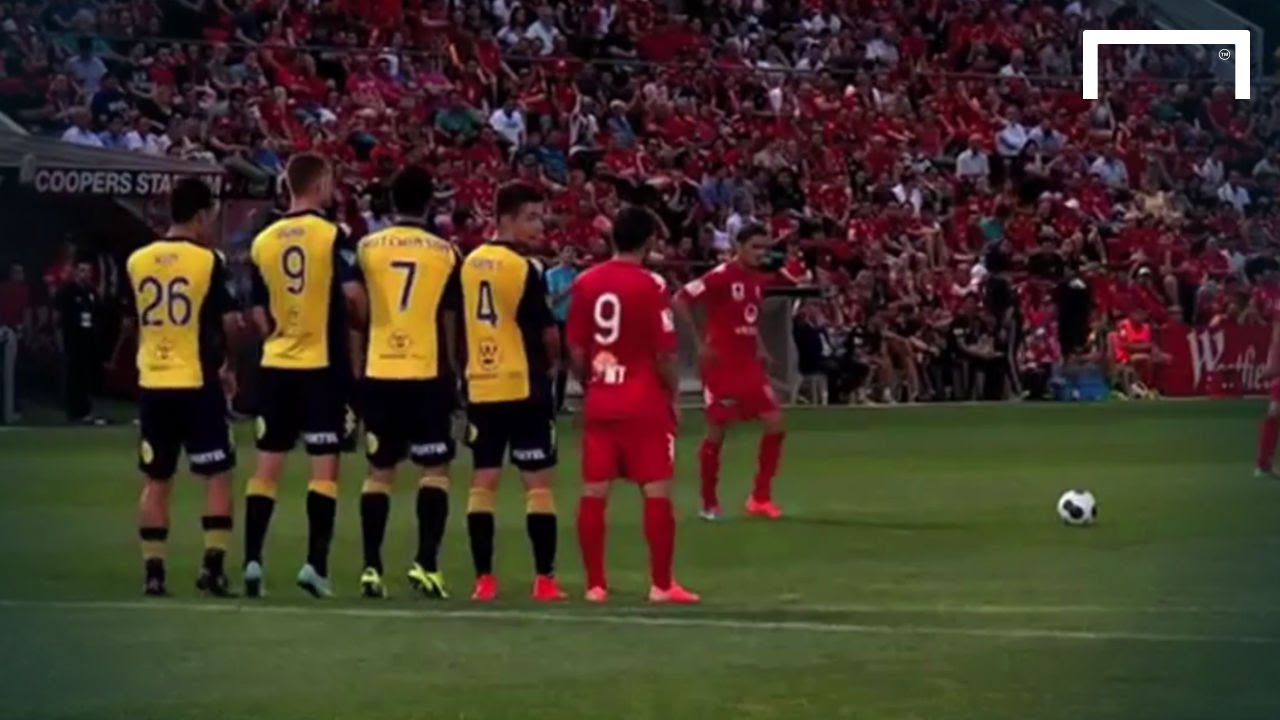 Straight from the training ground! Great Free Kick goal