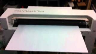 Phlatprinter MK1 first test run with foam