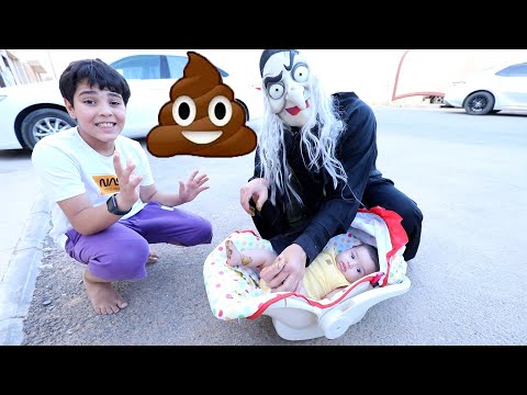 العجوز تحط حنى على البيبي شوفوا زياد والياس ايش سوو