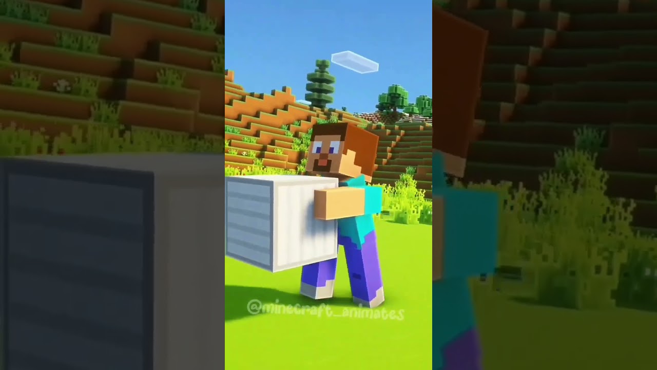 Minecraft Steve help villager #minecraft