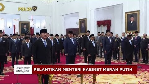 PRESISI UPDATE : LIVE - PELANTIKAN MENTERI KABINET MERAH PUTIH 21/10/2024