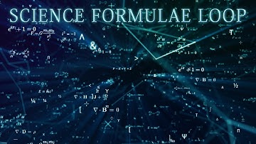 Science formulae animation loop with alpha channel (After Effects + Stardust)