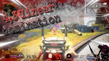 4,3 linear is the best settings in apex