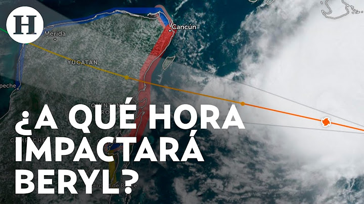 Huracán Beryl impactará México la noche del jueves o la madrugada del viernes, alerta PC