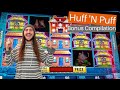 Lock It Link Huff &#39;N Puff Slot Machine Bonus Compilation
